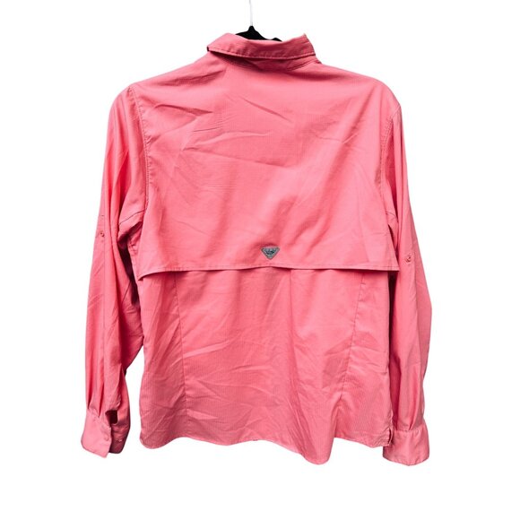 Columbia PFG Women's Long Sleeve Button-Up Fishing Shirt Coral.Size Medium - Picture 2 of 9